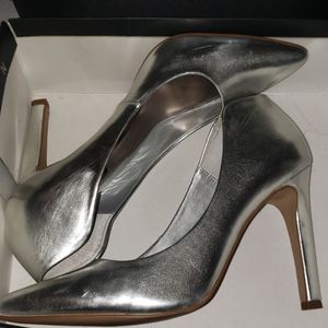 STEVEN by Steve Madden  Torpido Sliver Heels